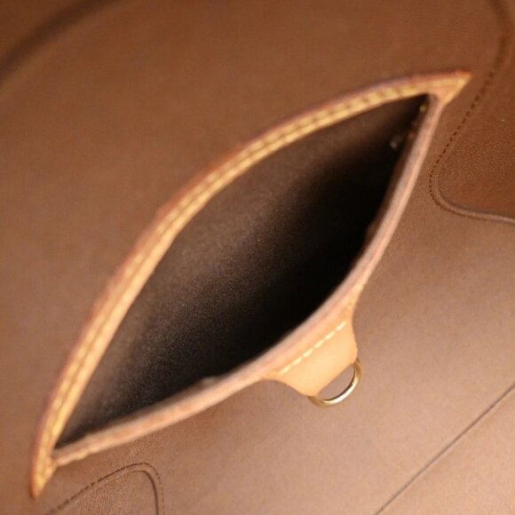 LOUIS VUITTON LV Logos Ellipse MM Hand Bag Monogram Leather Brown - Picture 14 of 16